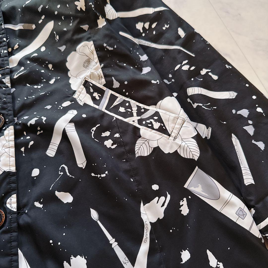LEONARD - 極美品✨レオナール シルク キルティングベルテッド