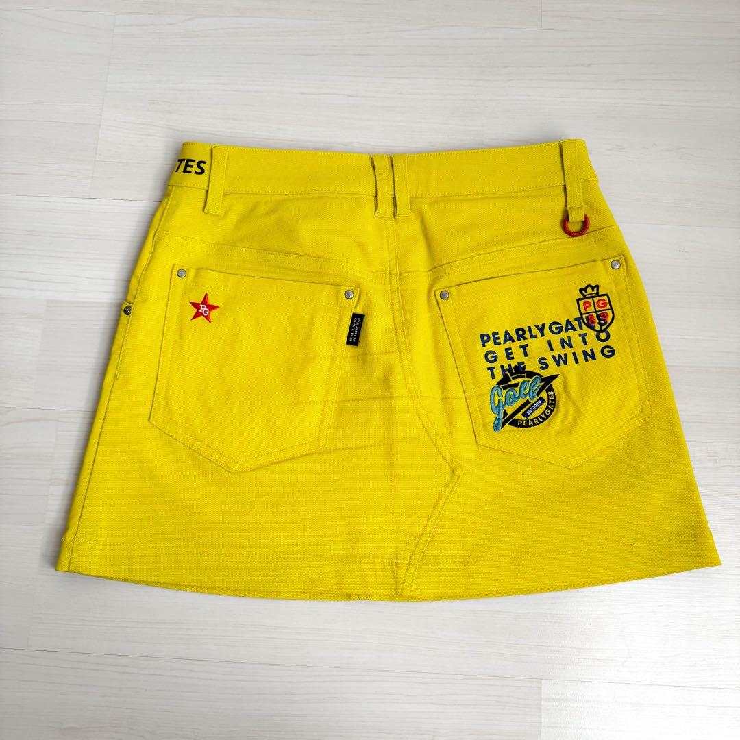 PEARLY GATES マスターイエロー　スカート　サイズ0 PEARLY GATES パーリーゲイツ 2023年モデル ストレッチスカート