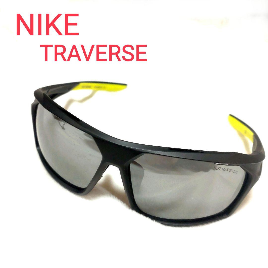 NIKE TRAVERSE　偏光サングラス　スポーツ全般用　ブラックレンズ　陸上