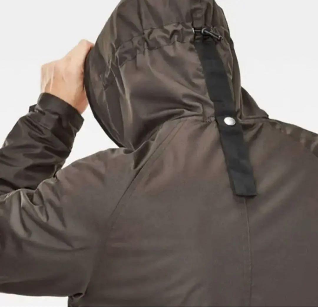 ★新品★G-starRAW 中綿フーディミドルジャケットアウター 防水 茶XS.