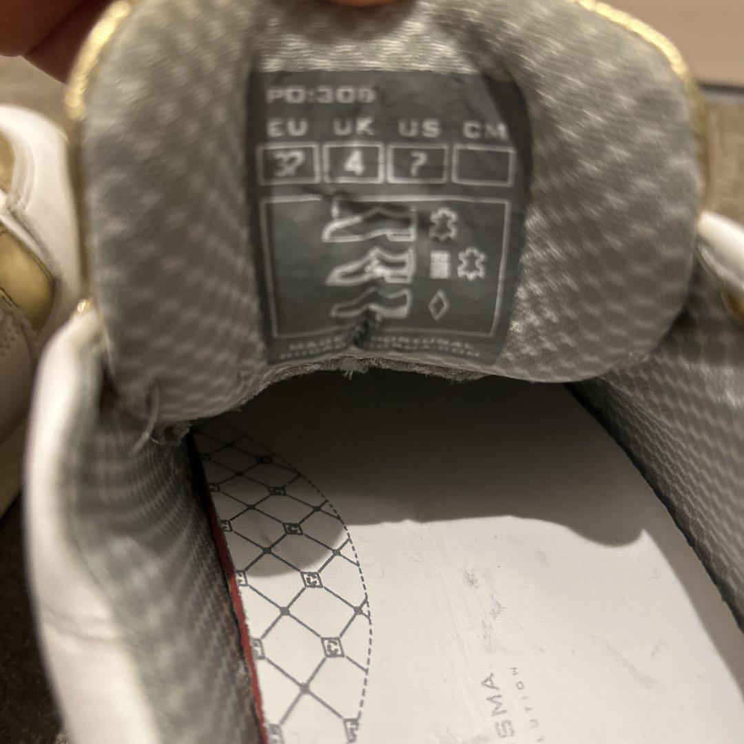 DUCA DEL COSMA ホワイト ゴールド スニーカー