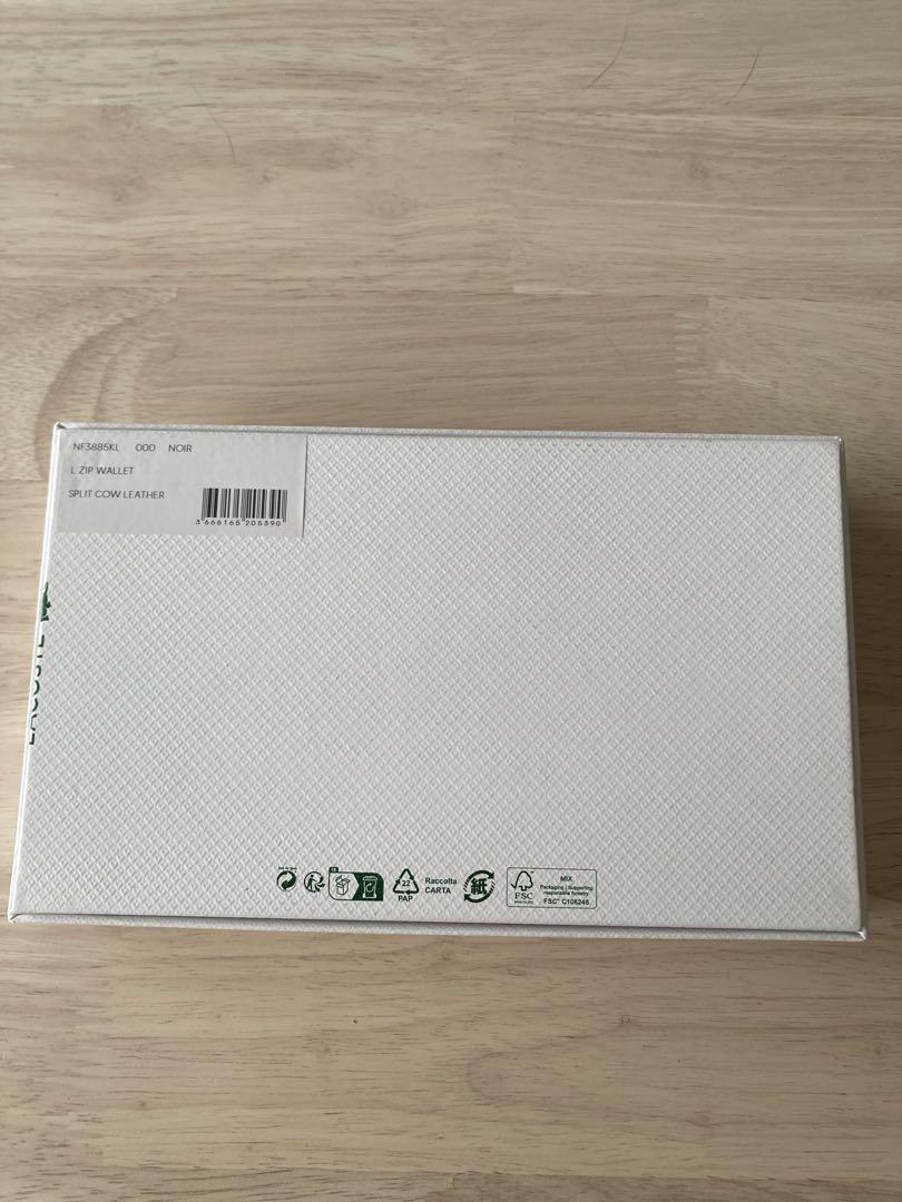 は*ン様 LACOSTE ラコステ 長財布　黒色