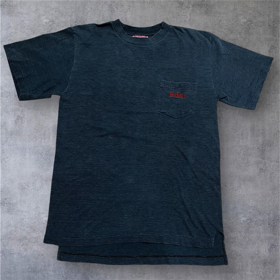90s Marlboro マルボロ ビンテージ Tシャツ ポケット ボーダー