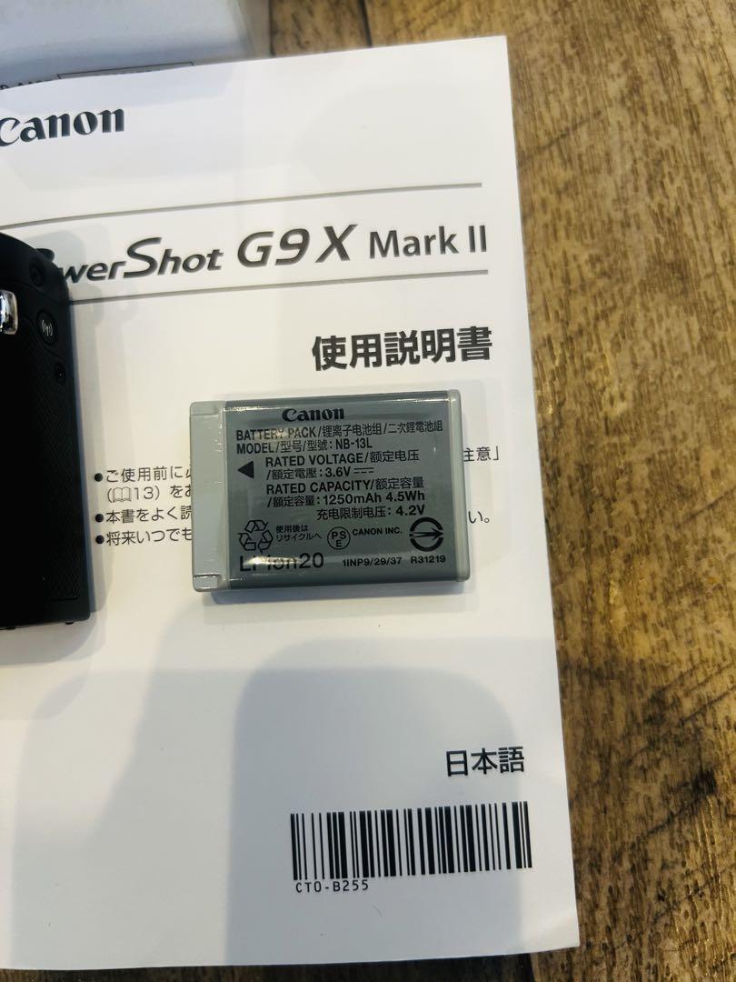 Canon PowerShot G9 X Mark II ブラック