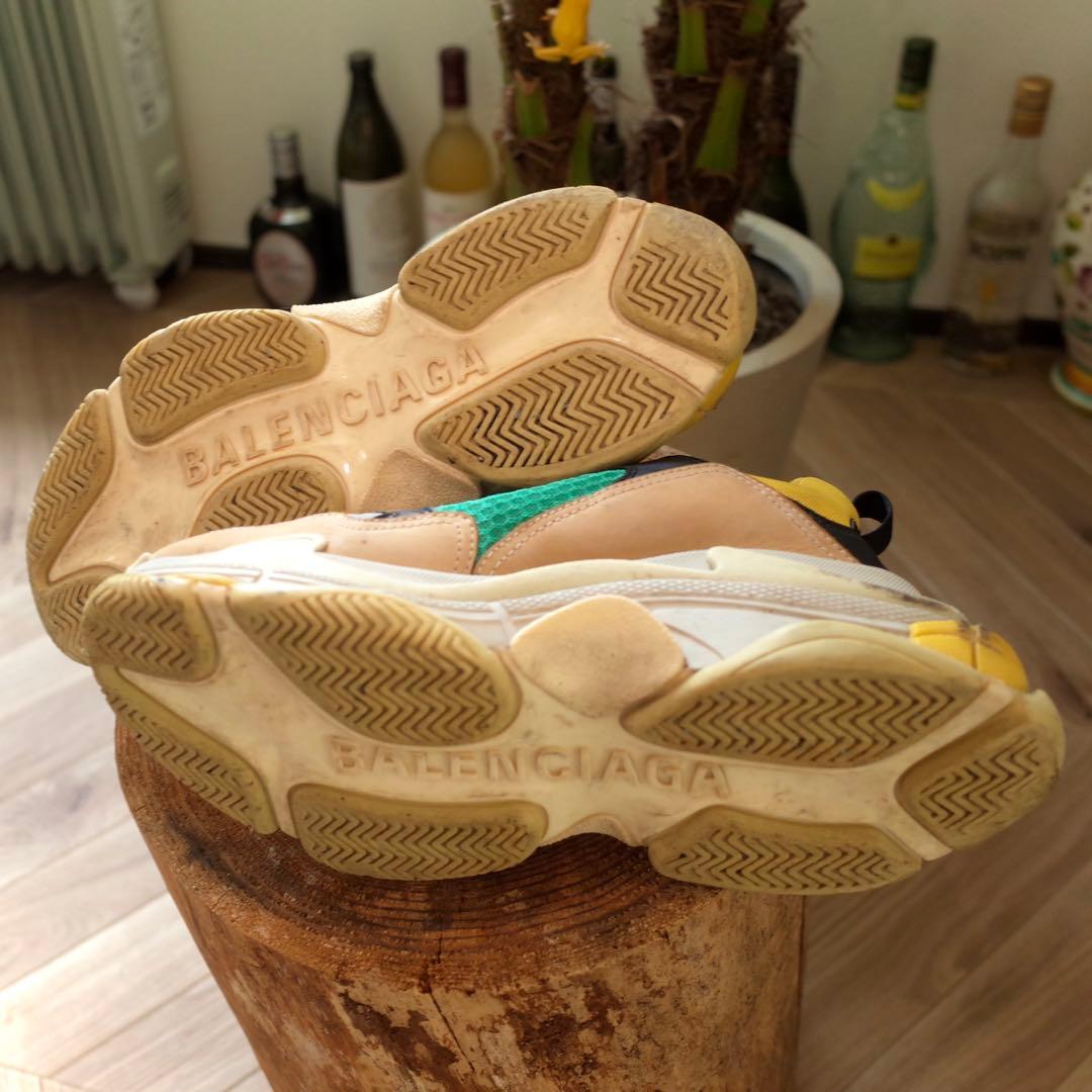 大幅値下げ⭐️【27cm】BALENCIAGA Triple S 黄×緑