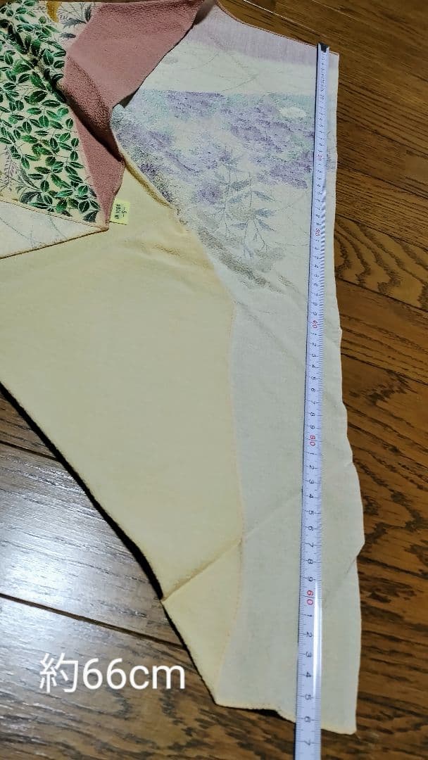 Floral Pattern Furoshiki Approx. 66cm 100% Silk