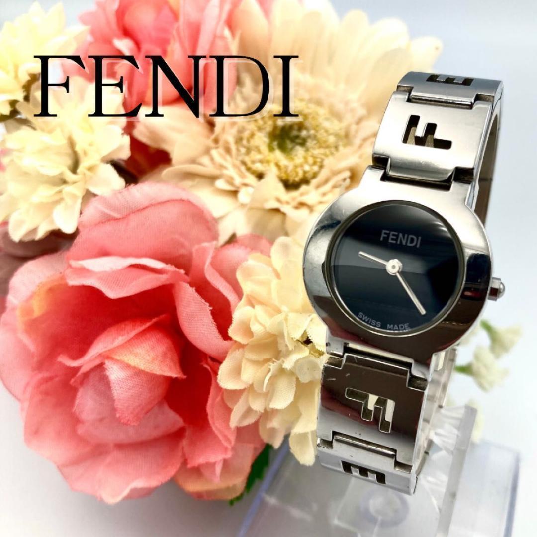 FENDI フェンディ 3050L 腕時計 クオーツ レディース FF 稼動時計