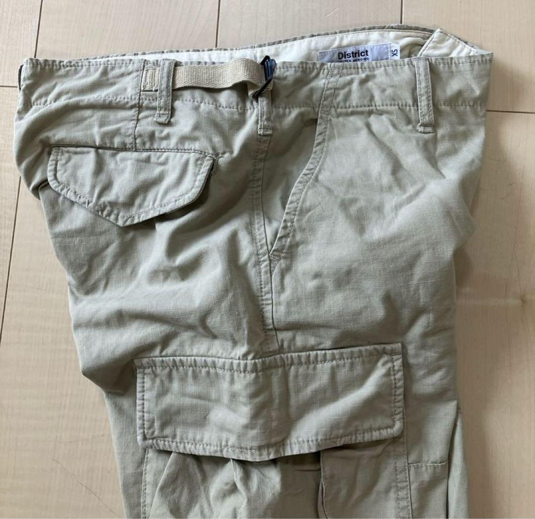 DISTRICT UNITED ARROWS カーゴパンツ　ミリタリー　アローズ