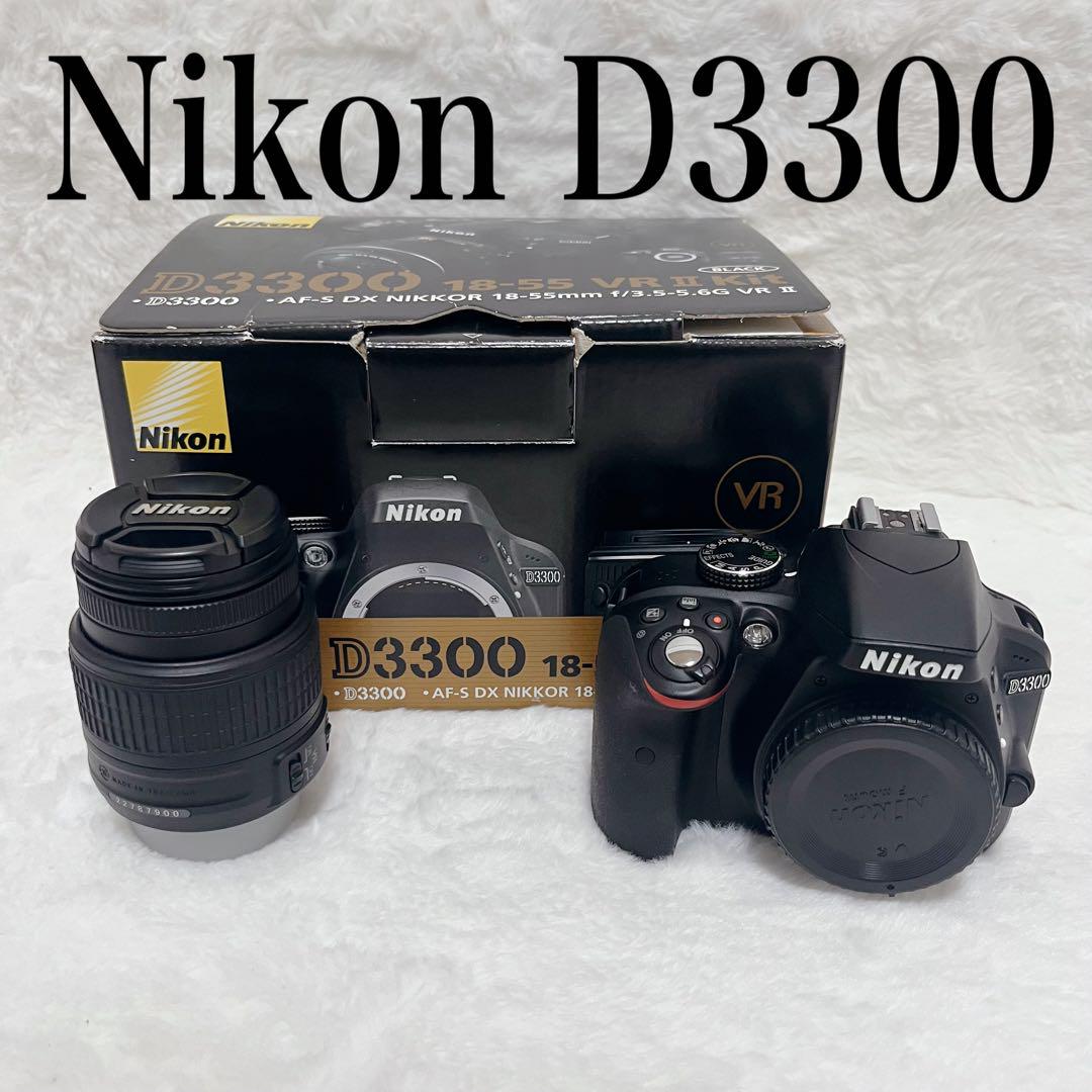 美品】Nikon D3300 一眼レフカメラ レンズ付き - メルカリ