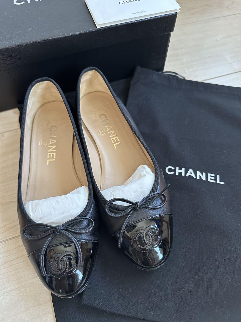 CHANEL シャネル （CHANEL） バレリーナ リボン パテントレザー
