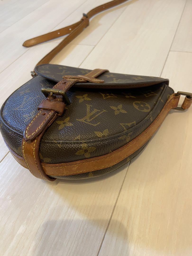 ルイヴィトン　ショルダーバッグ　シャンティ　モノグラム　ポシェット　レザー