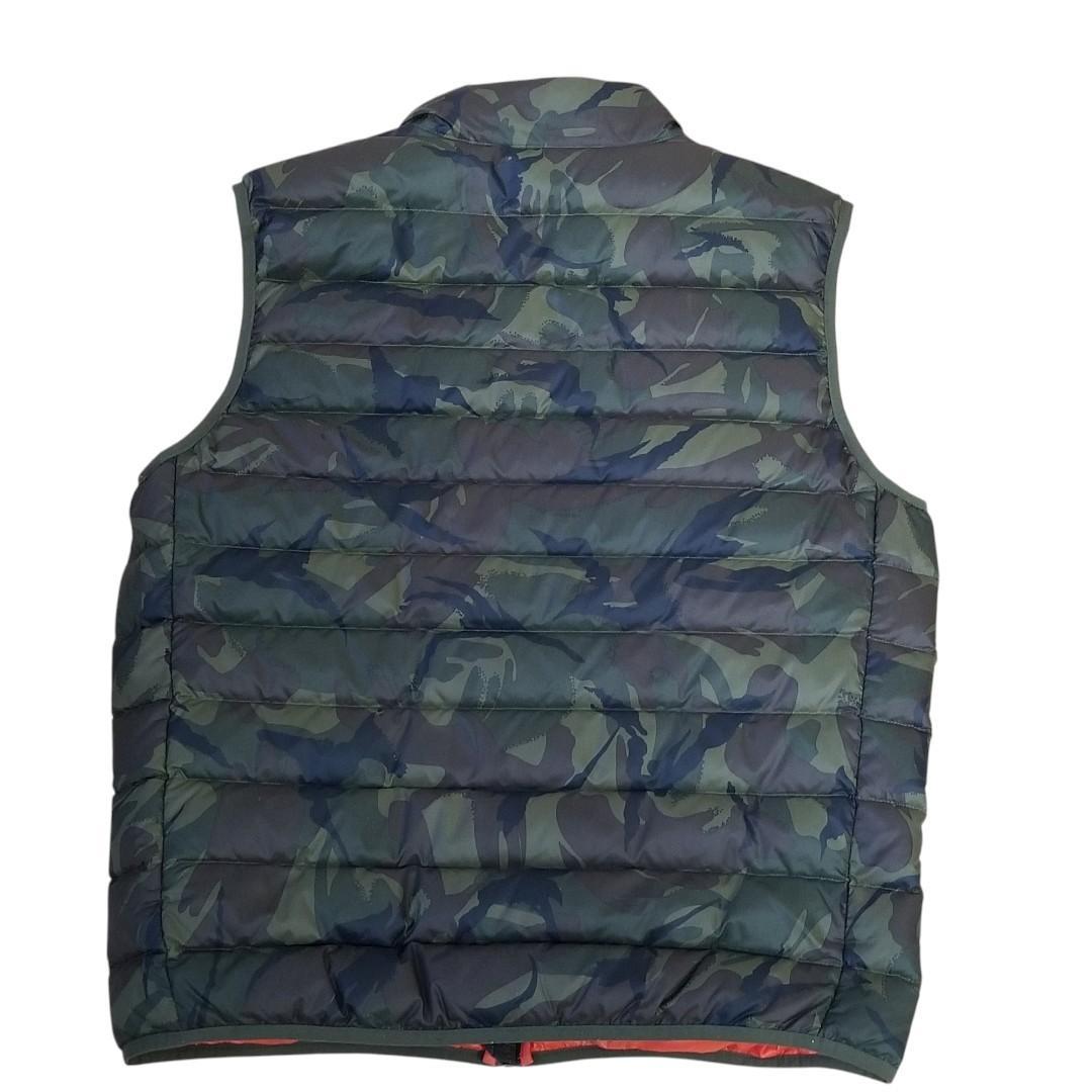 【美品】Polo Ralph Lauren　ダウンベスト　L　迷彩✖オレンジ