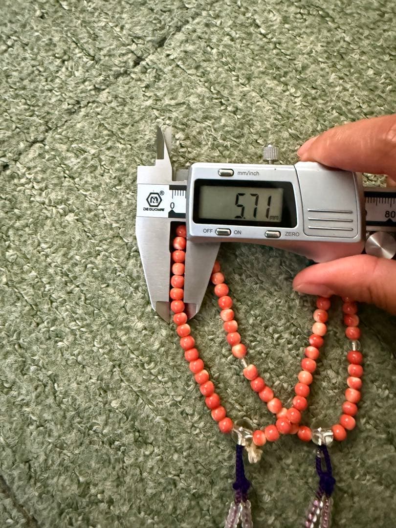 珊瑚数珠5.6mm、重约36.5g(10)