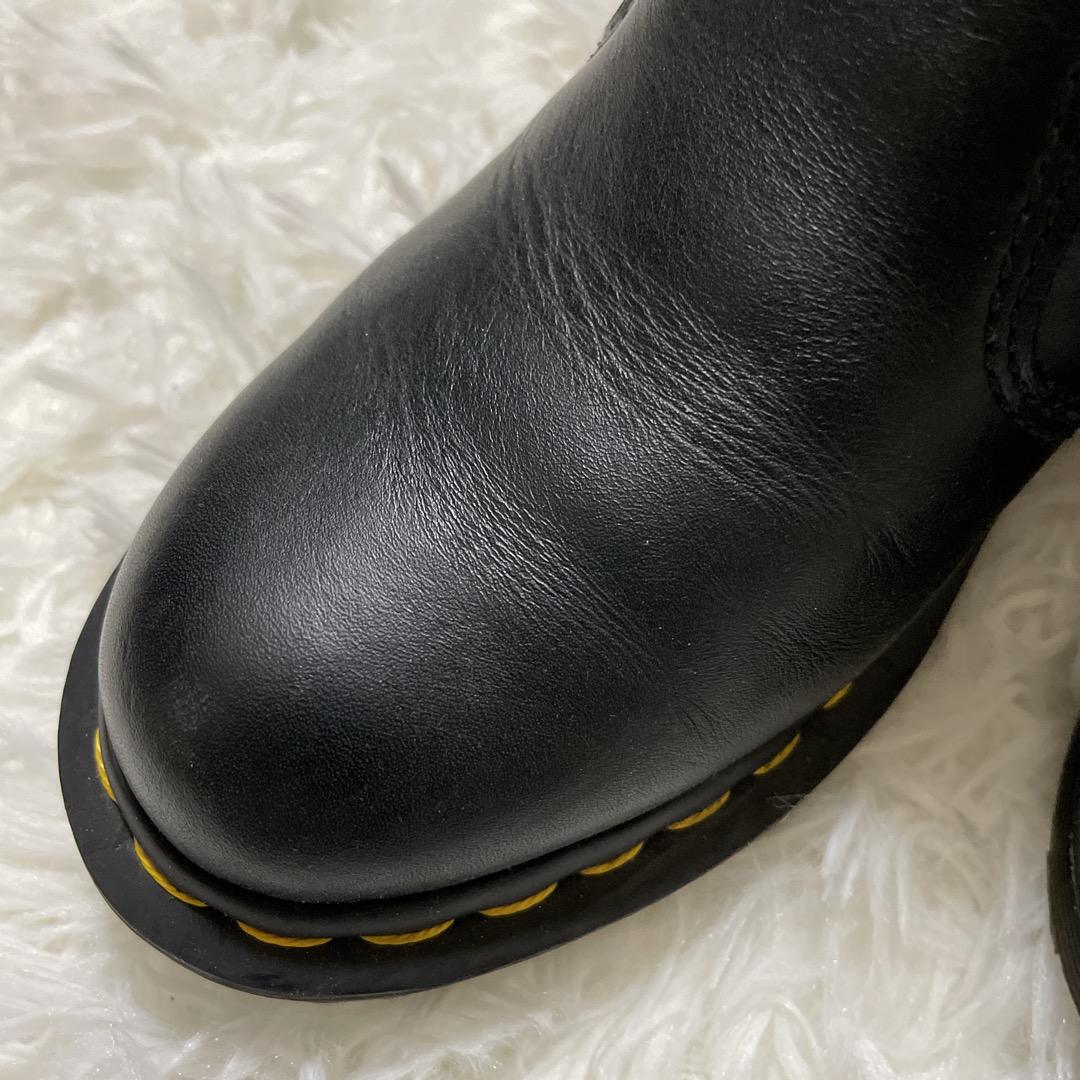 箱付き美品★Dr Martens ★UK4 イエローステッチ サイドゴアブーツ