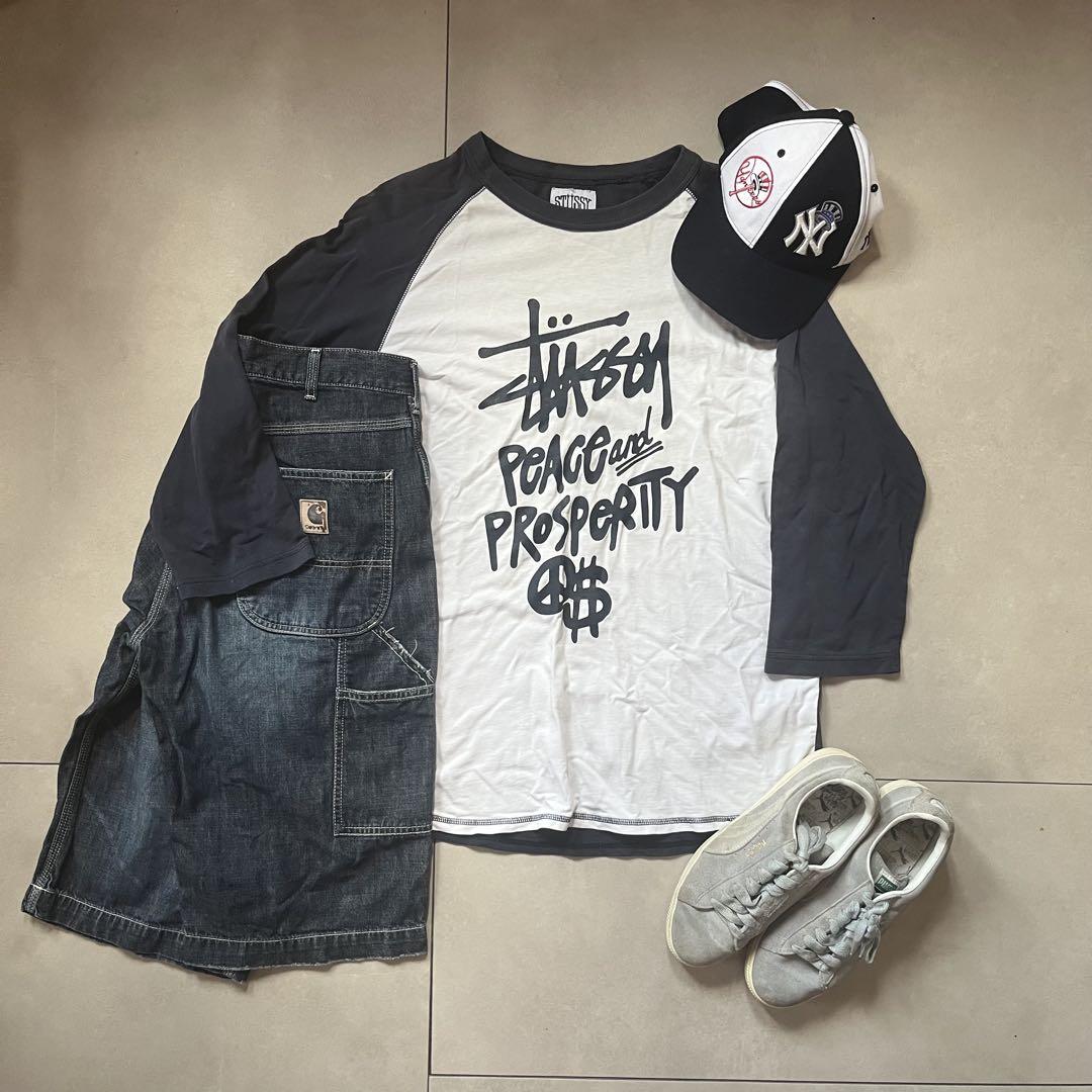 【海外コーデ】STUSSY ラグランのみ c-boy style cityboy
