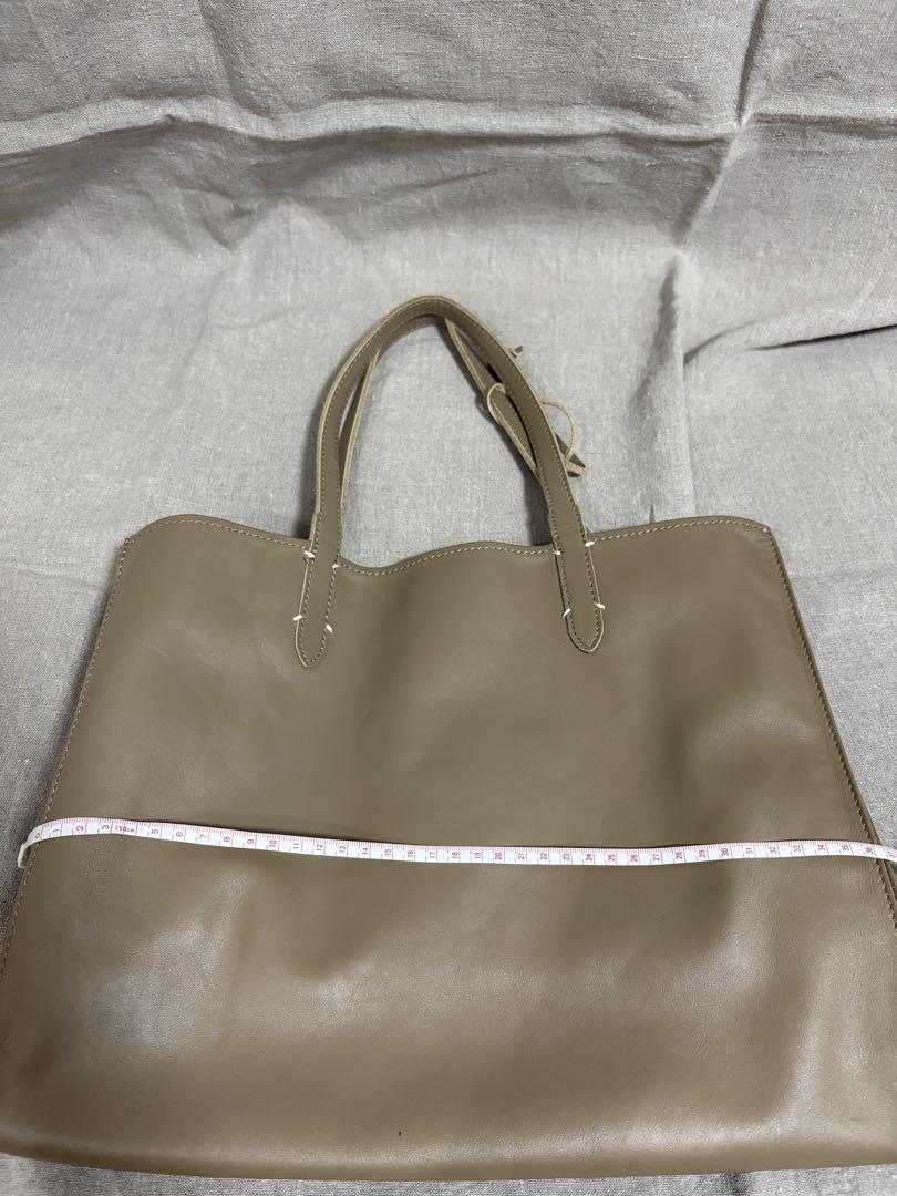 ジャーナルスタンダード ベージュ レザー トートバッグ