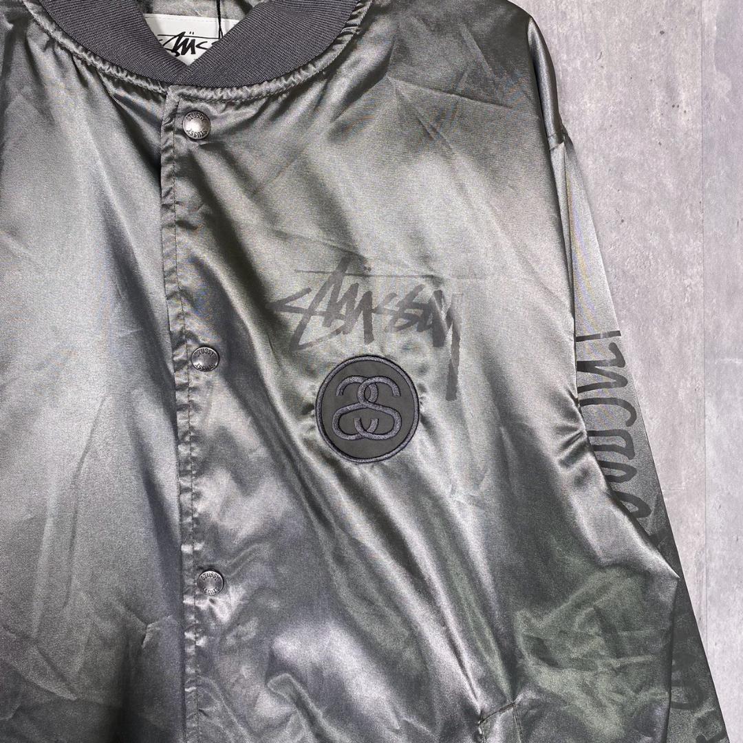 『STUSSY』ステューシー (L) ワッペンロゴ スタジャン