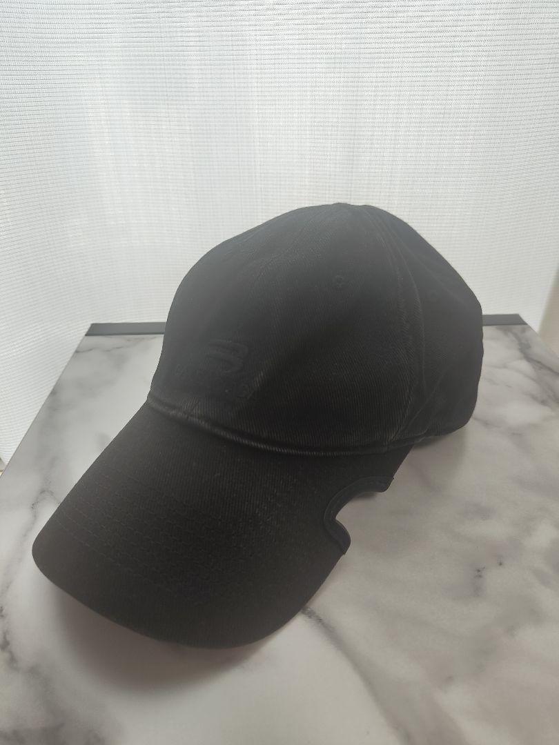 【BALENCIAGA】バレンシアガ スポーティーBキャップ ブラック Lサイズ