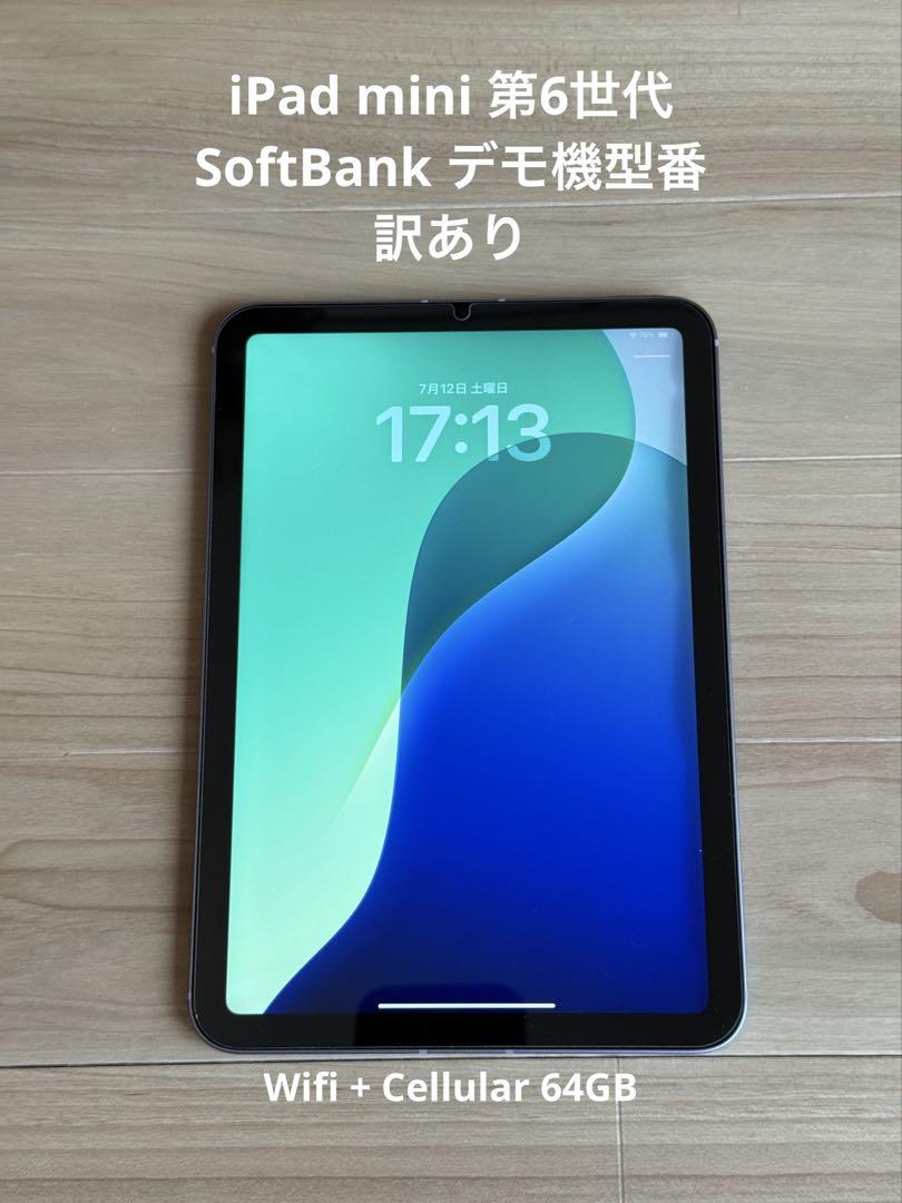 ジャンク品 iPad mini 6 64GB Wifi+Cellular
