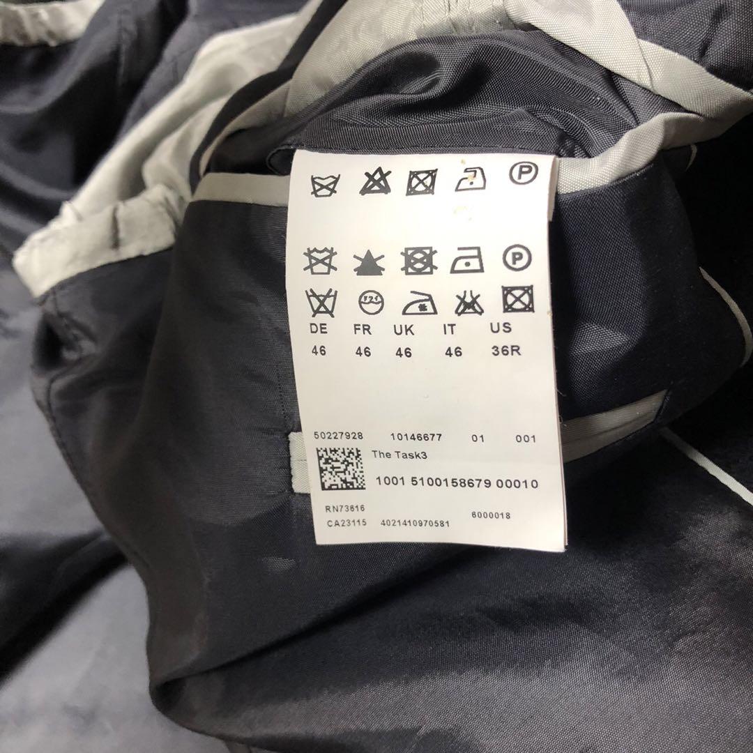 【HUGO BOSS】ウールコート 黒　46サイズ