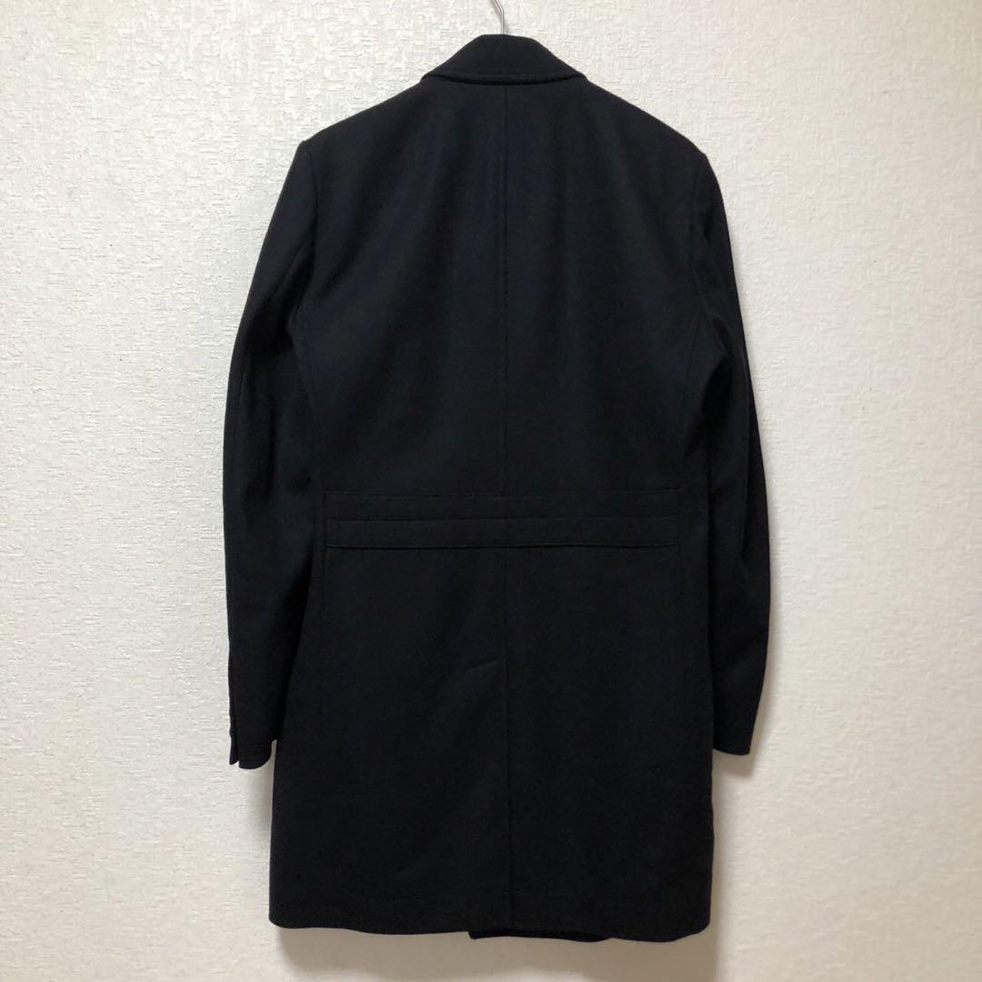 【HUGO BOSS】ウールコート 黒　46サイズ