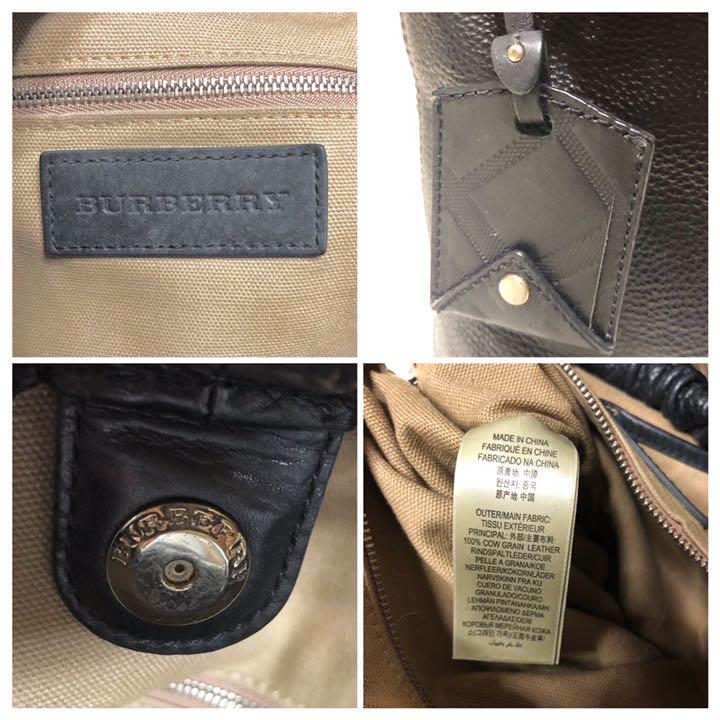 しいかと▊ Burberry 2wayバケットバッグ ショルダー トート zXtCi-m16095264816 バーバリー レザー ですので