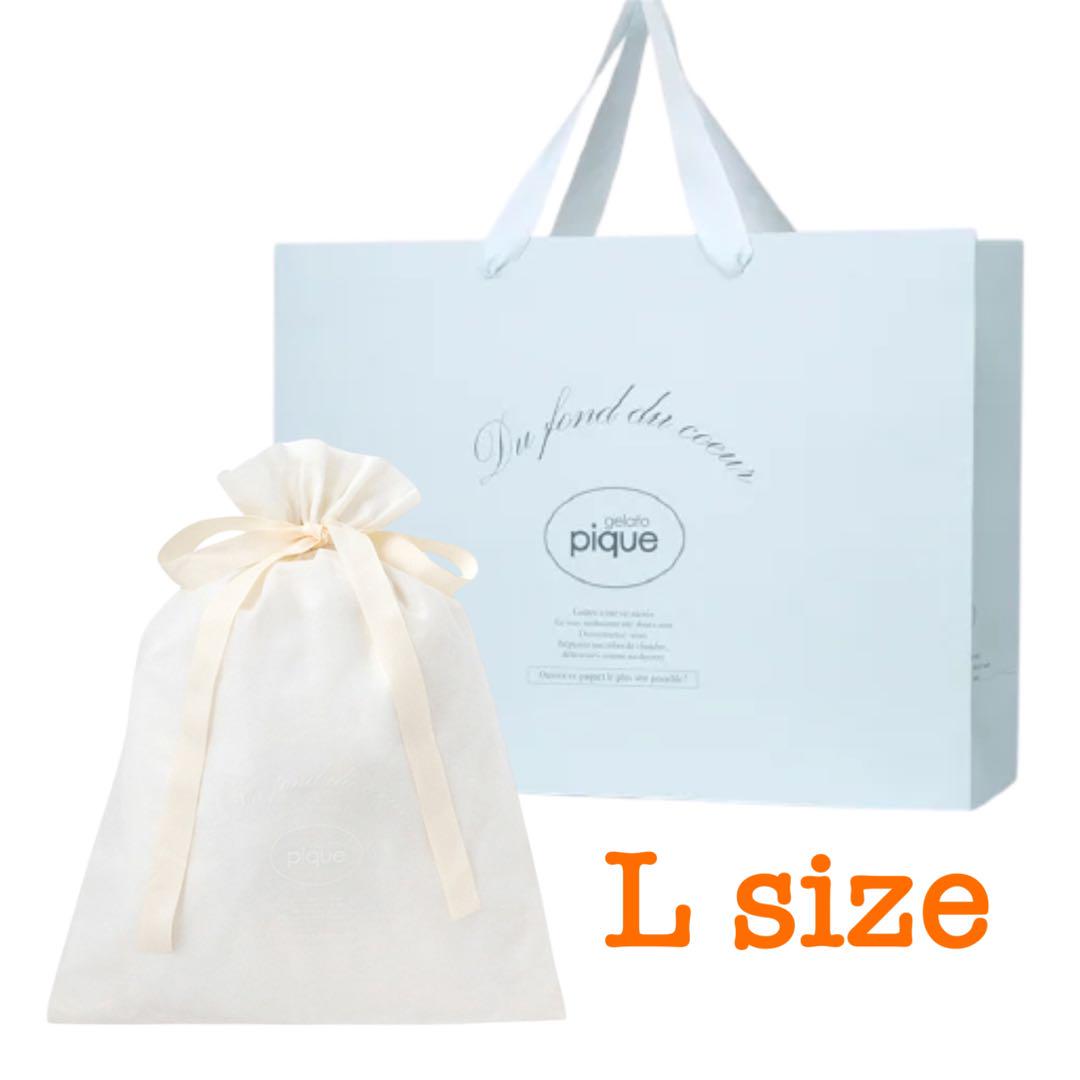 新品未使用gelato pique ショッパー付きギフト巾着(L)ジェラートピケ