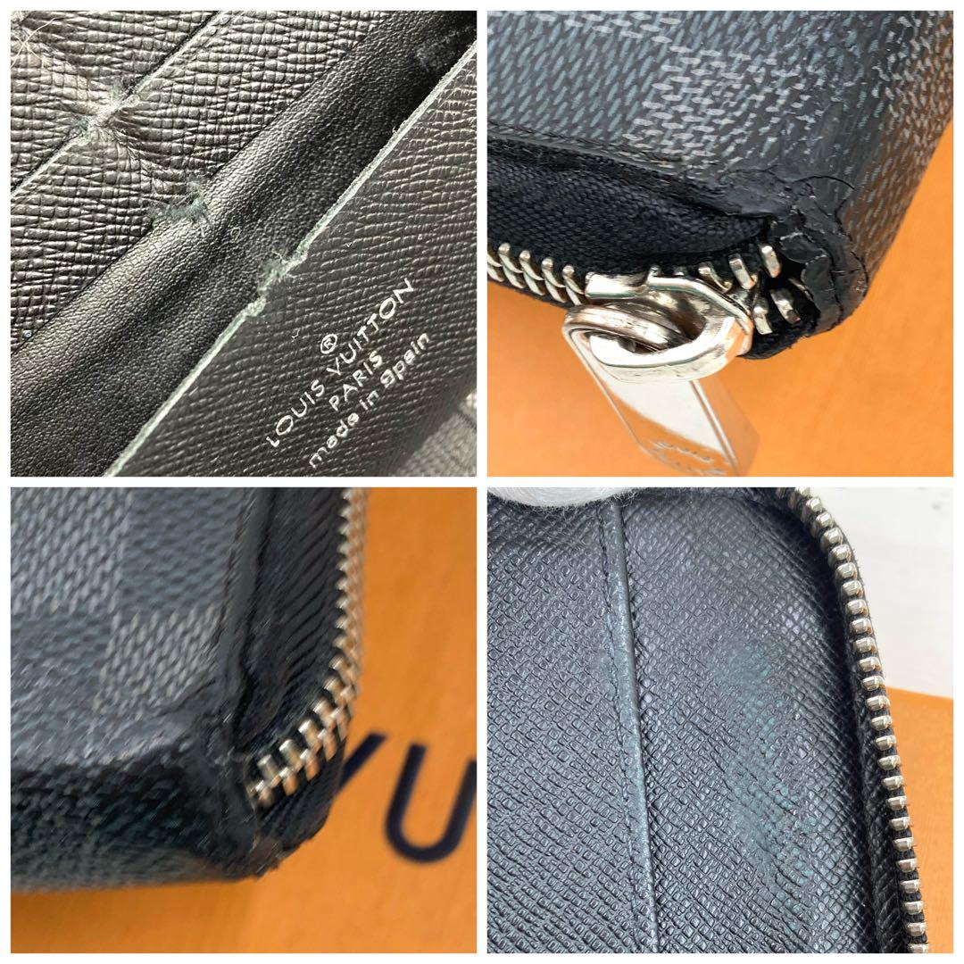 ✟ ルイヴィトン ジッピーオーガナイザー ダミエ グラフィット 長財布