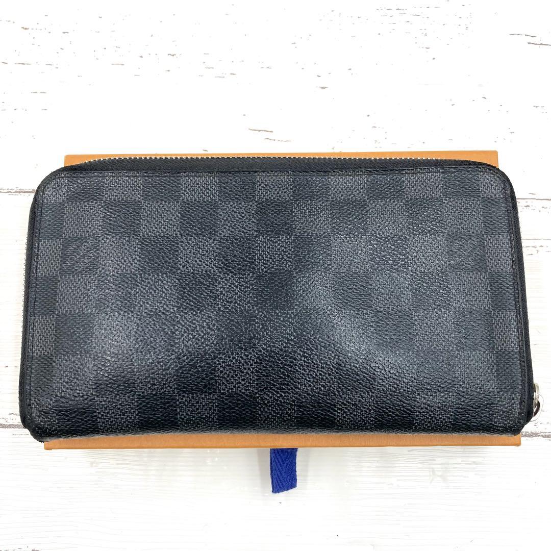 ✟ ルイヴィトン ジッピーオーガナイザー ダミエ グラフィット 長財布