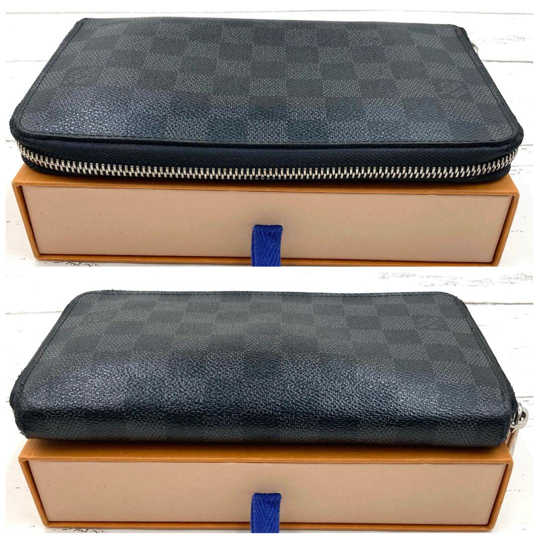 ✟ ルイヴィトン ジッピーオーガナイザー ダミエ グラフィット 長財布