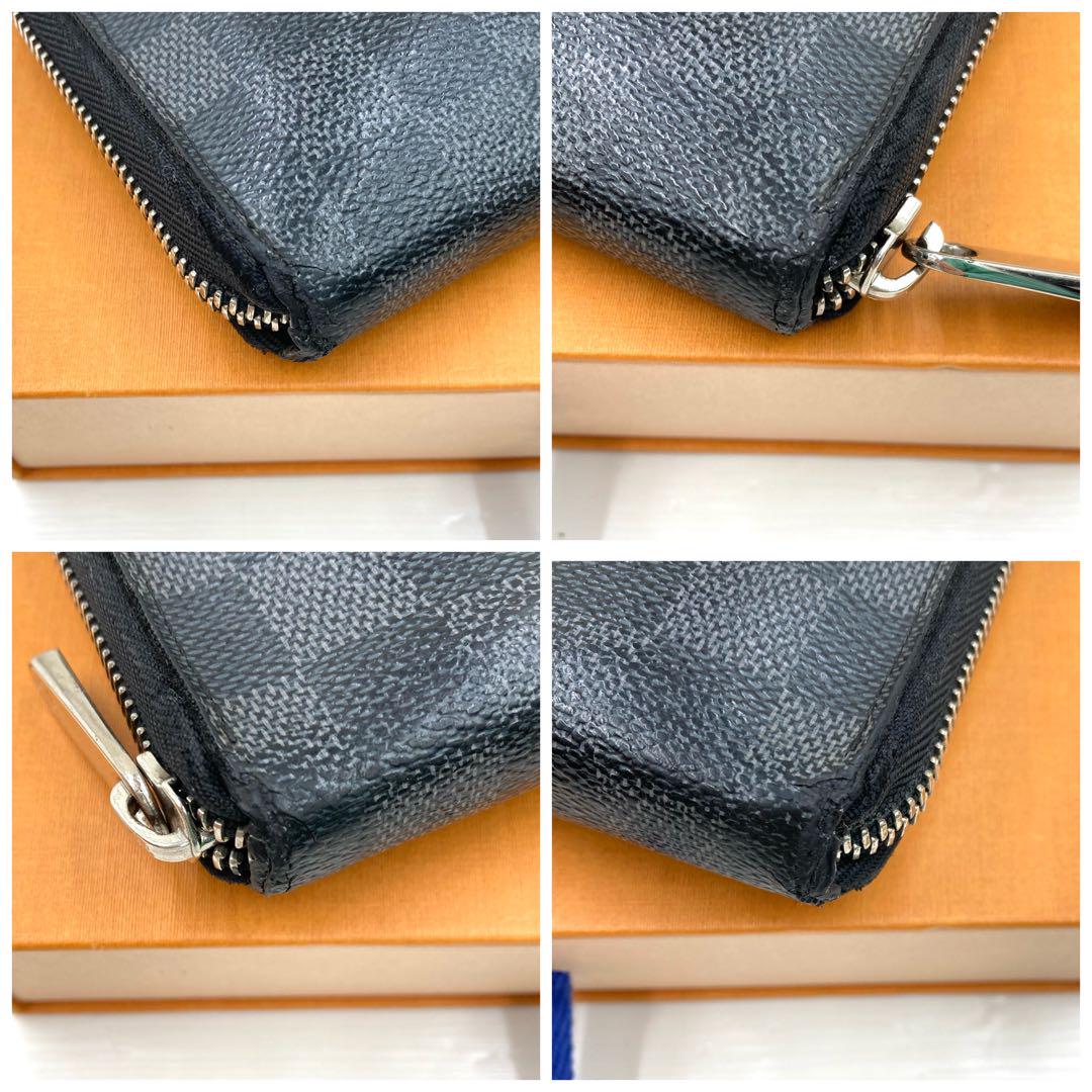 ✟ ルイヴィトン ジッピーオーガナイザー ダミエ グラフィット 長財布