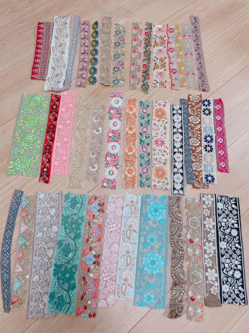 インド刺繍リボン端切れセット