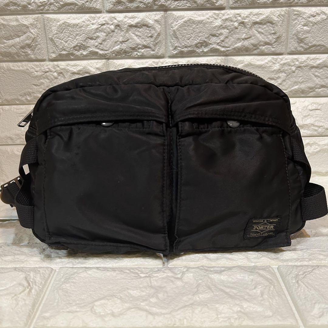 PORTER ウエストポーチ　ボディーバッグ　タンカー　ブラック