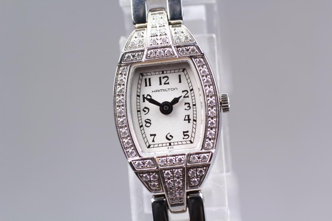 [良品]HAMILTON Diamond Bezel Quartz 14mm