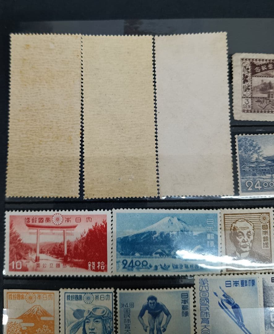 ○ 銭単位切手 未使用 見返り美人・月に雁 を含む古い切手 ○