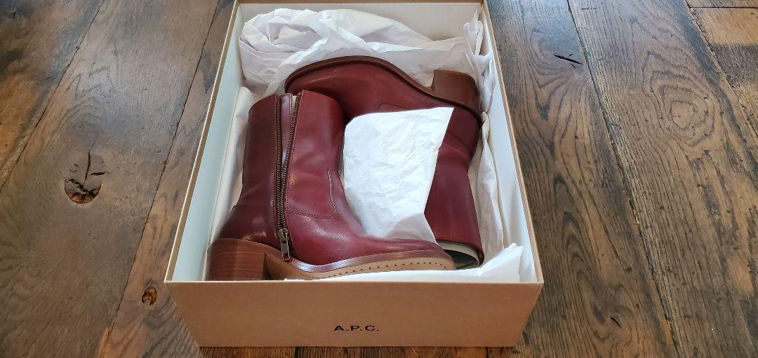 アーペーセー A.P.C. レザーショートブーツ 36/23 36 (sh10-2505