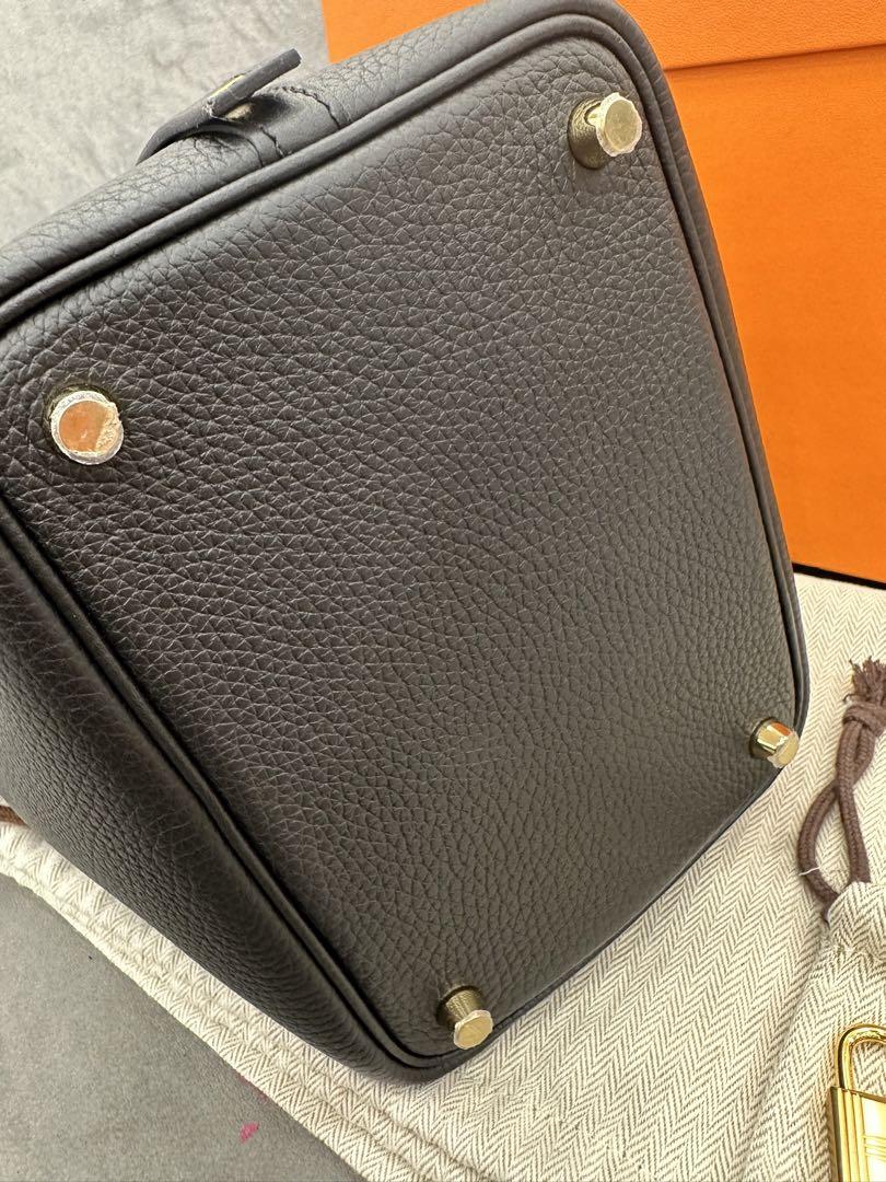エルメスピコタンロック黒ゴルド金具サイズPM18新品未使用レディースバック