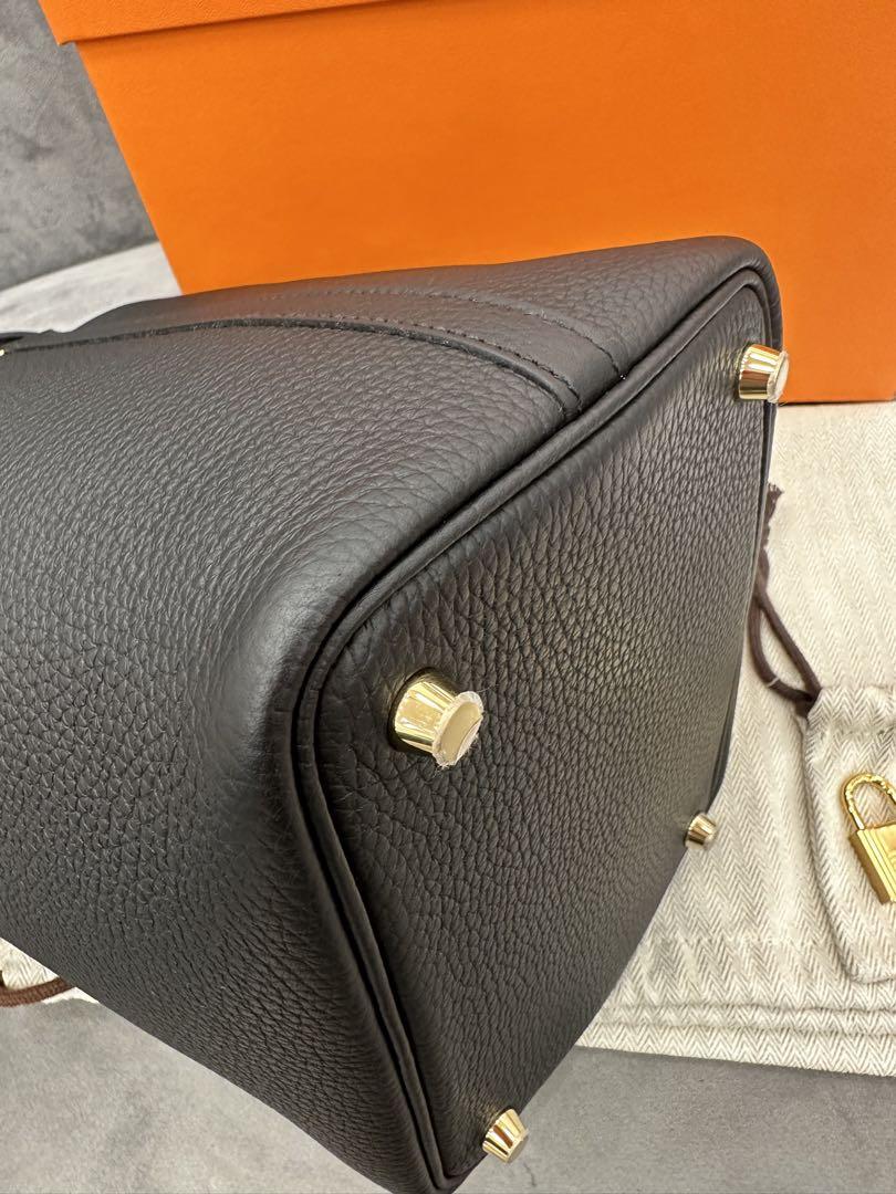 エルメスピコタンロック黒ゴルド金具サイズPM18新品未使用レディースバック