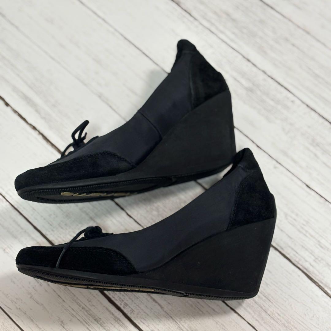 【NONAME】ウェッジヒールパンプス　サンダル24㎝【未使用級】週末SALE中