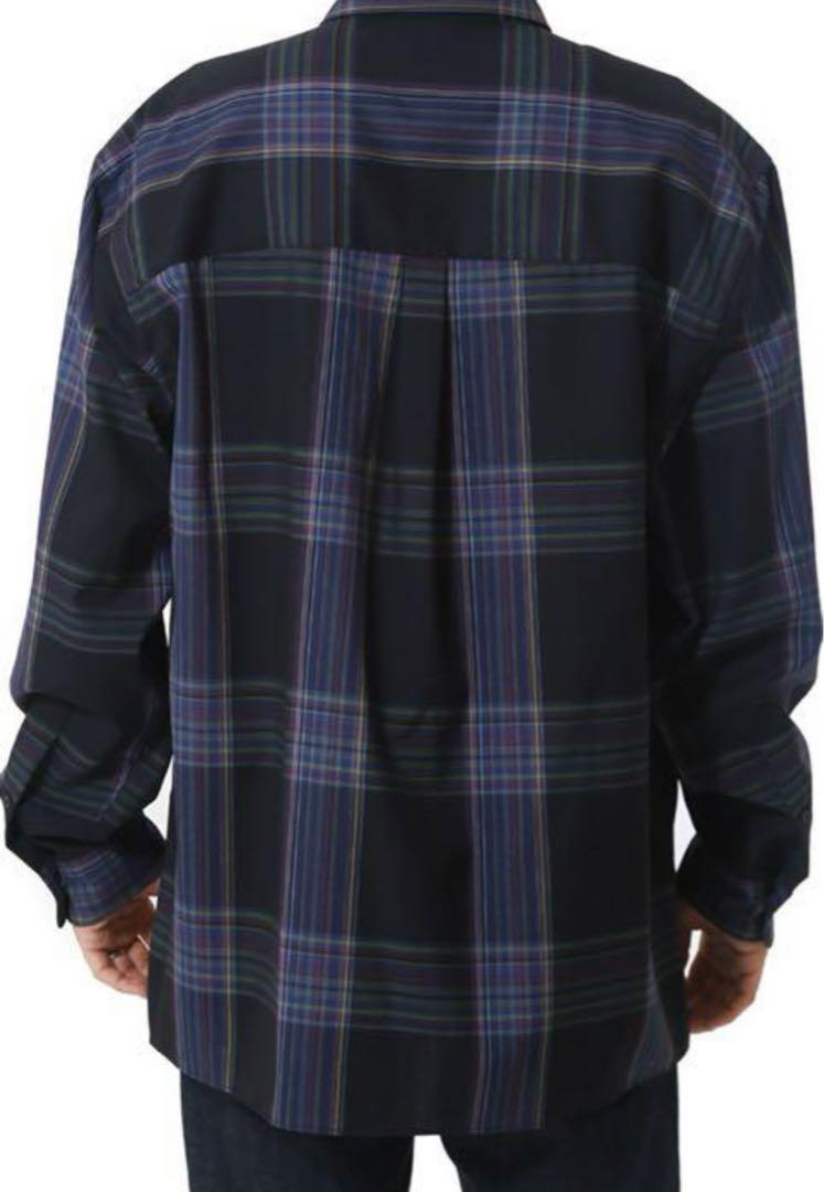 トップス AURALEE SUPER LIGHT WOOL CHECK SHIRTS