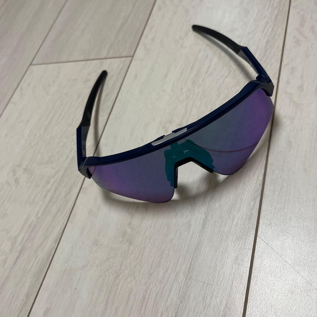 Oakley スポーツサングラス ネイビー/パープル ケース付き