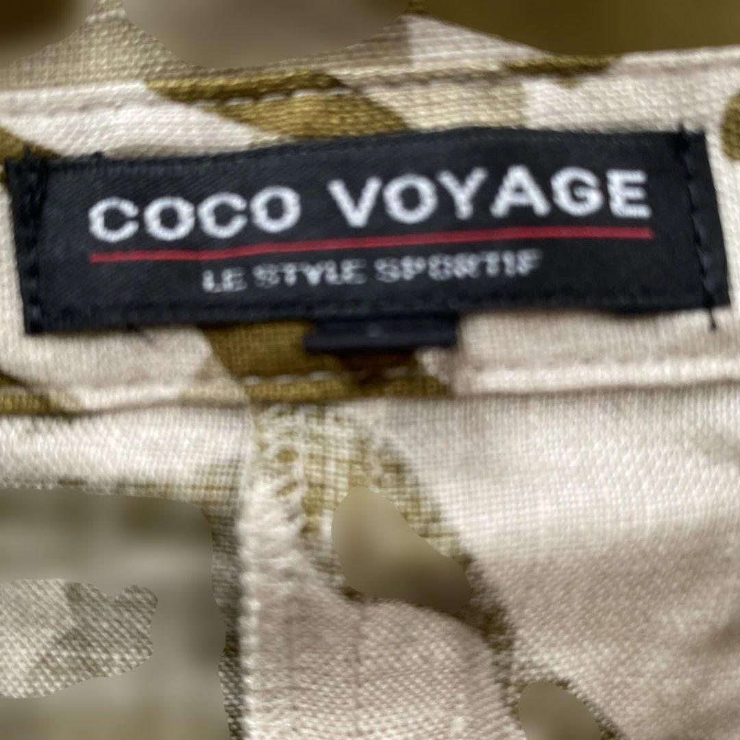 新品　日本製　COCO VOYAGE 迷彩柄リネン100%シャツ　M 新品 日本製 COCO VOYAGE 迷彩柄リネン100%シャツ M - メルカリ