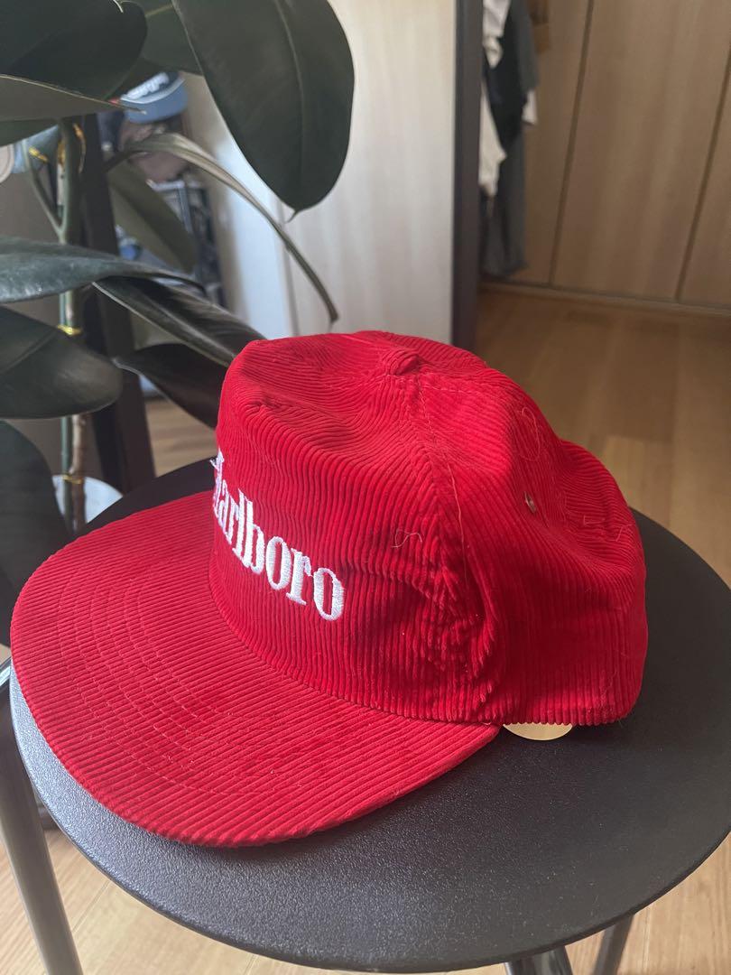 MARLBORO マルボロ コーデュロイ スナップバックキャップ 状態B MARLBORO マルボロ コーデュロイ スナップバックキャップ90s