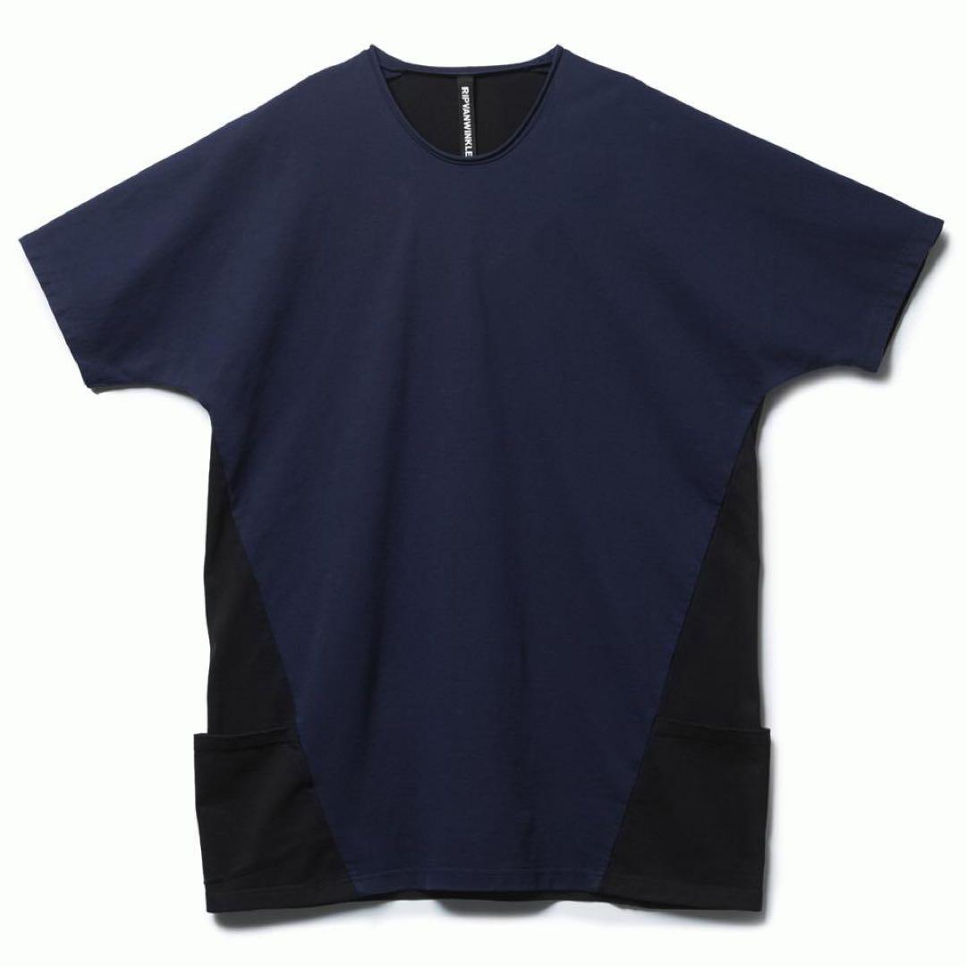 RIPVANWINKLE Dolman-T （Navy×Black）ドルマンT