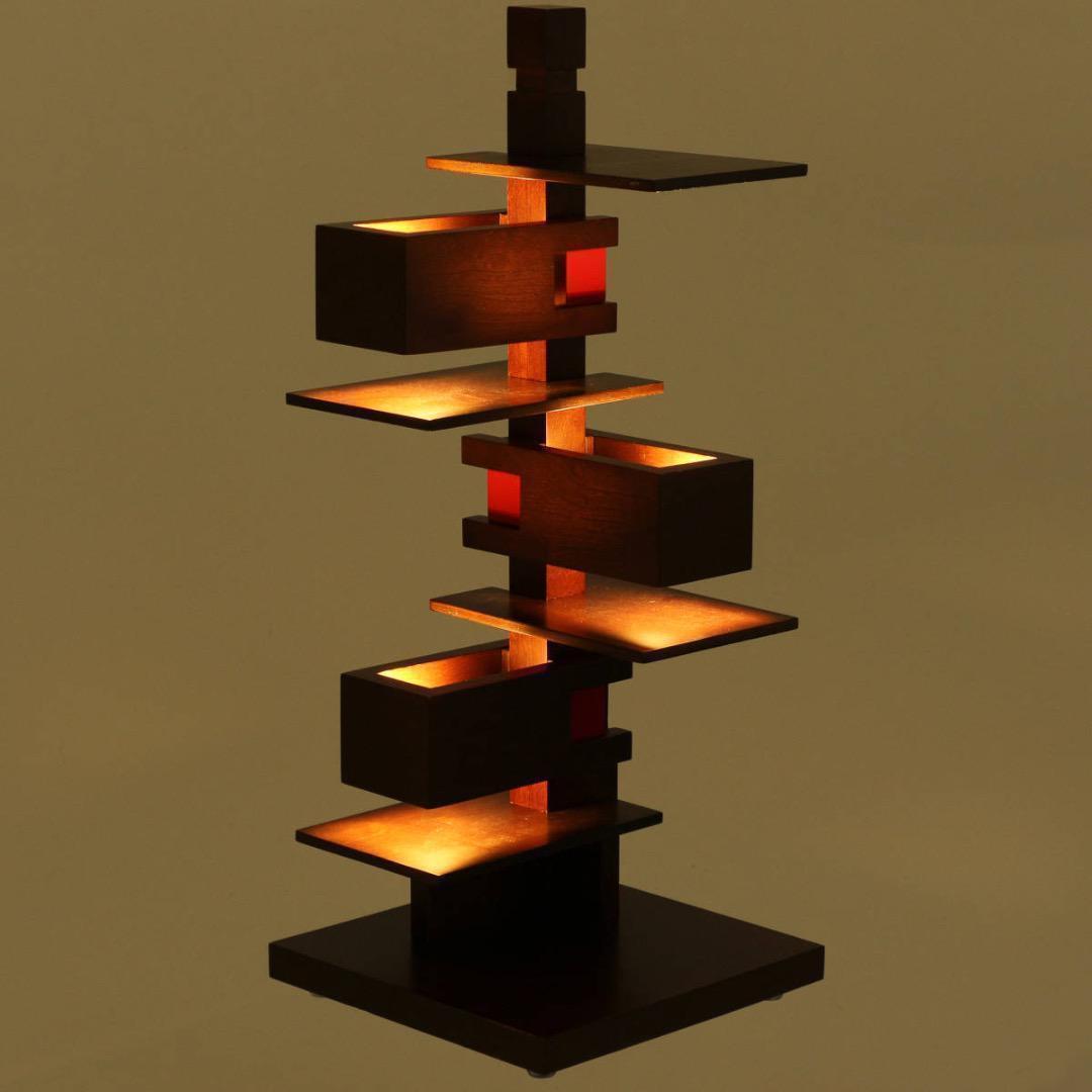 フランクロイドライト タリアセン4 ウォルナットブラウン 照明 テーブルスタンド フランク・ロイド・ライト （即納）タリアセン TALIESIN 4