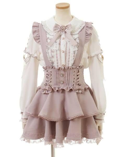 LIZLISA　サスペンダー付ティアードスカパン