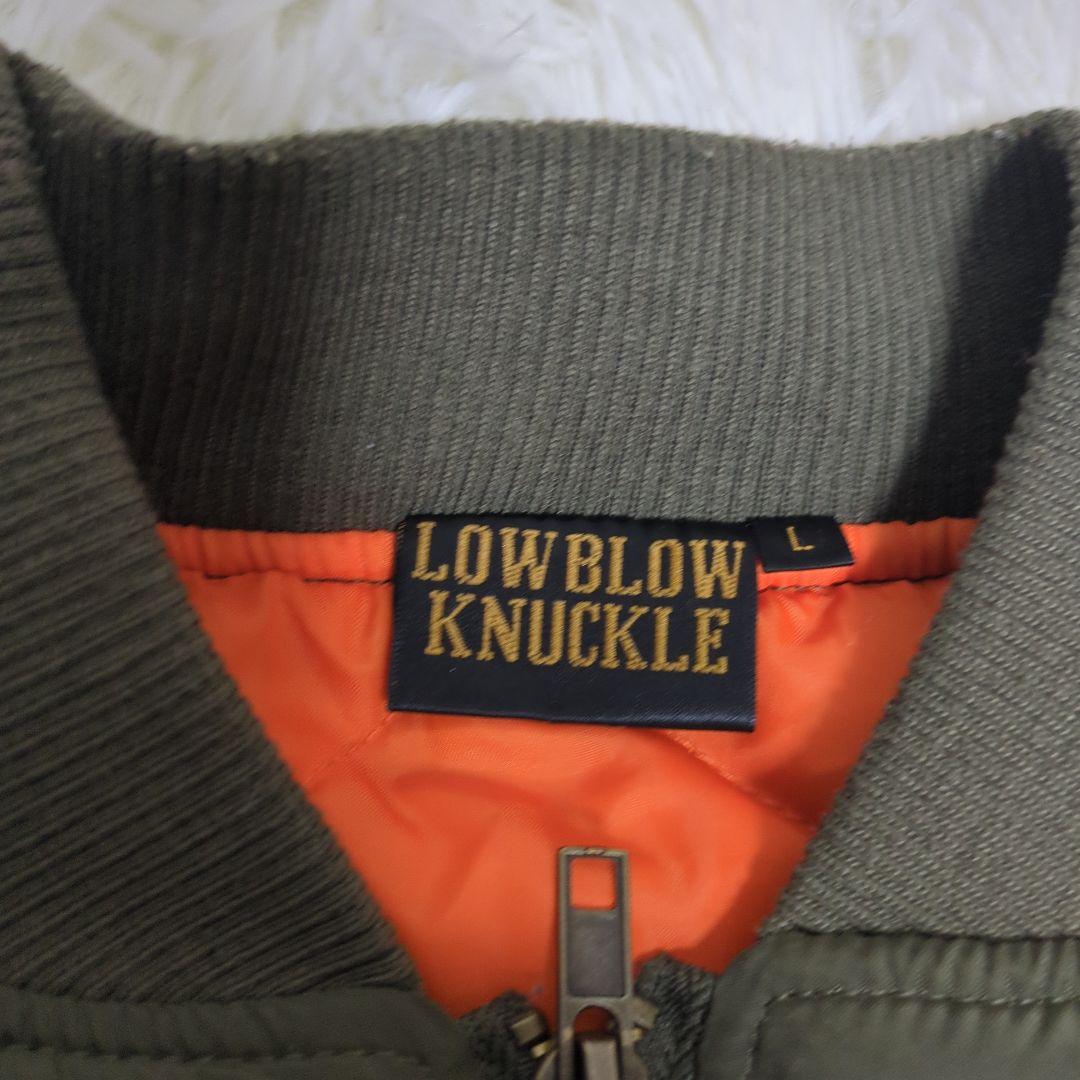 LOW BLOW KNUCKLE×PEANUTS　MA-1　刺繍　スヌーピー　Ⅼ