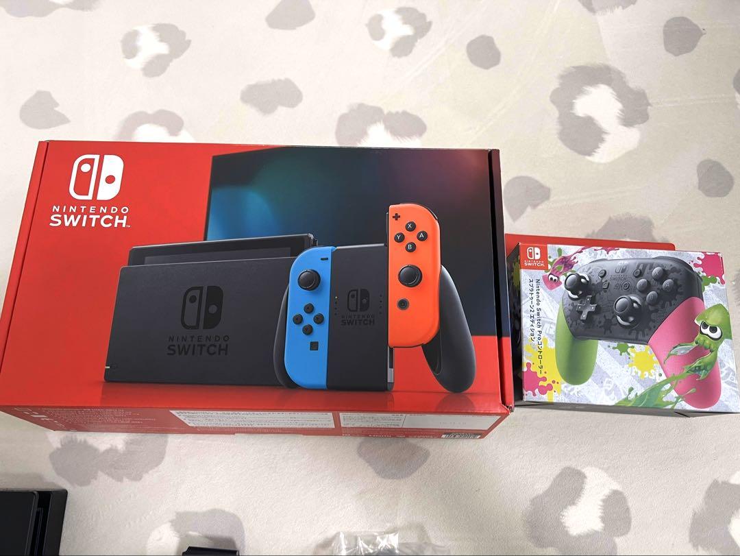 ニンテンドースイッチ + プロコントローラースプラトゥーン2エディションセット