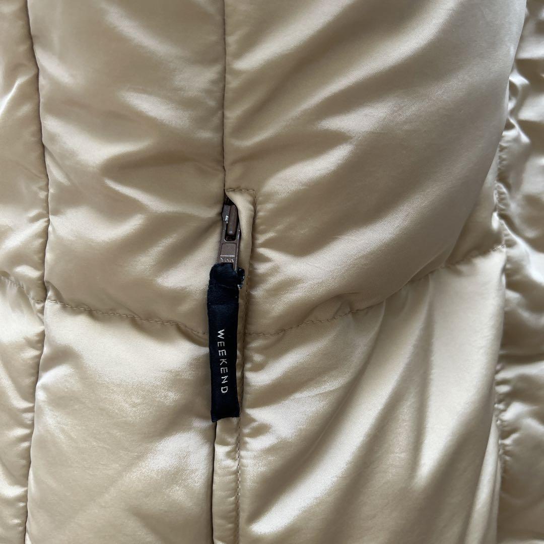 Max Mara weekend リバーシブルダウンベスト 取り外しフード