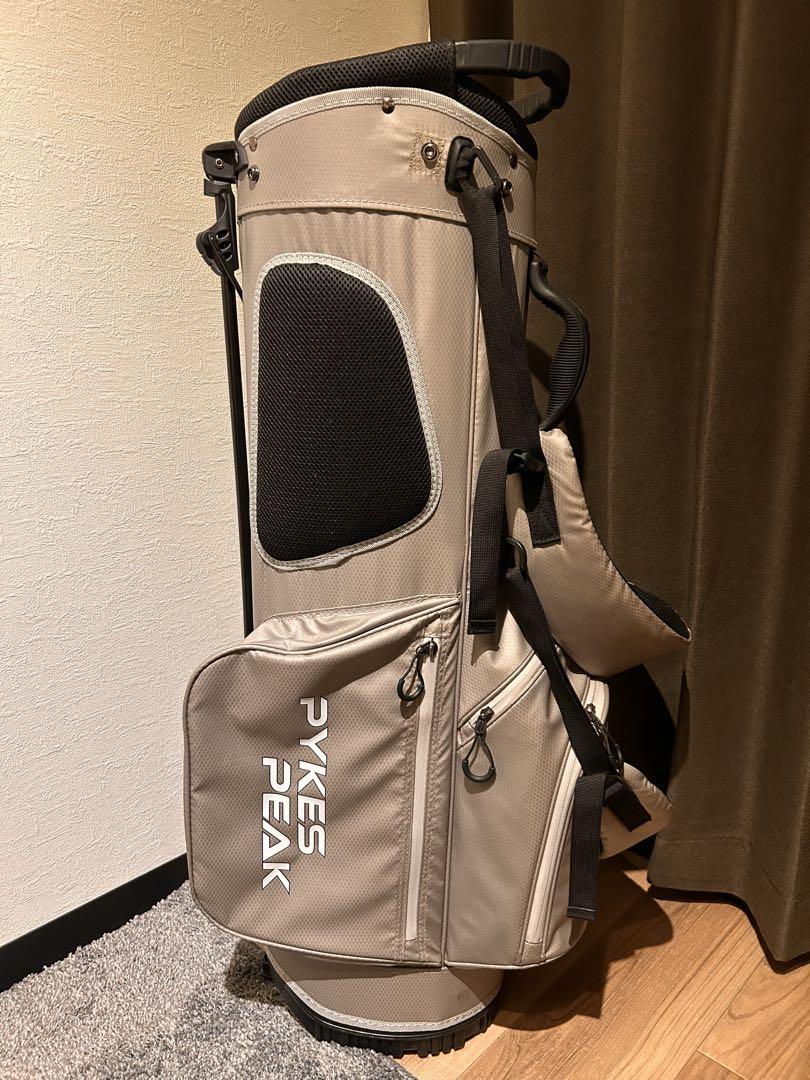 【美品】PYKES PEAK スタンドキャディバッグ ベージュ